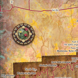 Colorado Custom Art Mesa Verde Historic Map Reproduction Artwork Wall Art Print Vintage