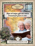 214 MNRRA Mississippi River Custom Map,wabasha,Stockholm,prescott,pepin,minneapolis,cottage grove,ellsworth,hand painted map by Lisa Middlet