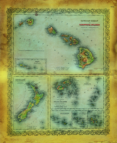 Hawaii, New Zealand, and the Sandwich Islands