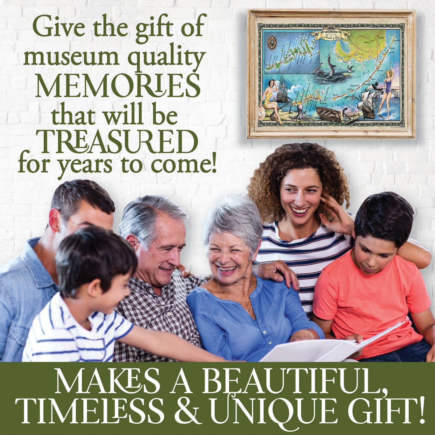 Florida Gift, Coastal Gift, Beach House Gift, Florida Keys, Florida Keys Art, Florida Water, Florida Map, Coastal Map, Dolphin Art