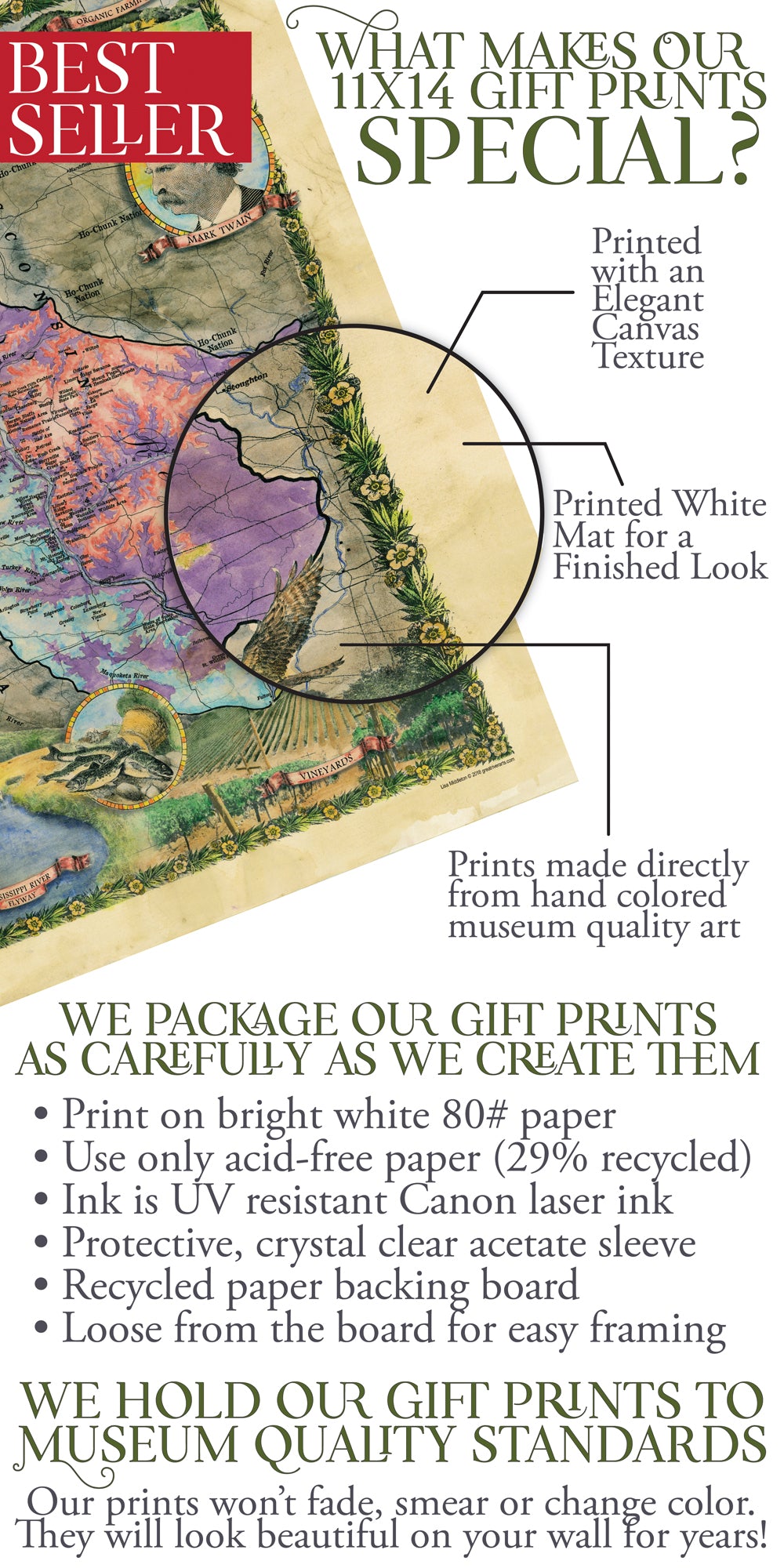 Driftless Region, Minneapolis map, mississippi river, Minnesota map, river map, Minneapolis skyline, history gift, Mark twain gift, rivers