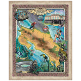 Phoenix Arizona Historic Map Art Print Poster Artwork Vintage Wall Decor For Home and Gift