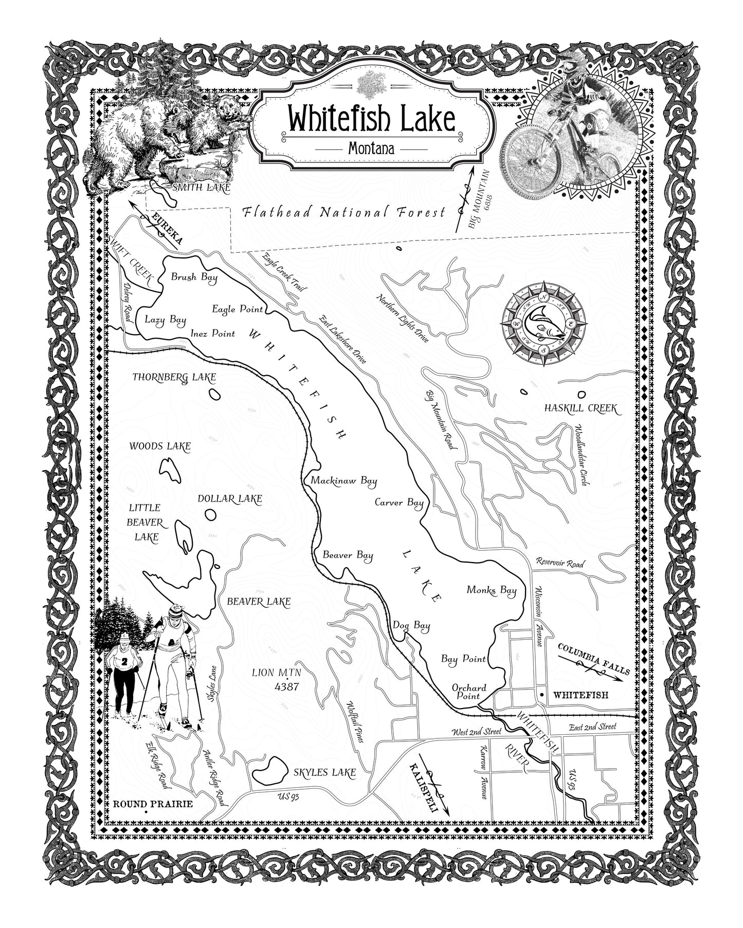 Updated Whitefish Lake Map
