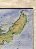 95 Japan:Okinawa Japan Map Old Map Prints,Antique Map,Print Map,Historical Map,Painted Map,Arts,Great River Arts,Vintage Map By Lisa Middlet