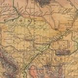 Montana Rail Roads Old Montana Map Blanket Double Stitched Edges Cozy Luxury Fluffy Super Soft 430 GSM Polyester Throw Blanket
