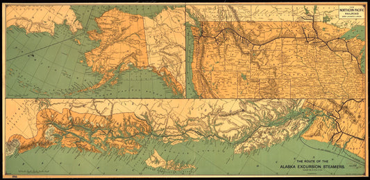 Educational Map Series: The Route of the Alaska Excursion Steamers