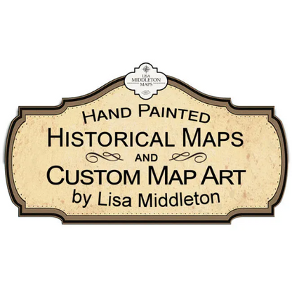 Bosque Historic Antique Map Art Blanket Throw Sherpa Fleece Vintage Style Artwork Blanket For Bed Sofa Couch Winter Travel & Great Gift