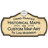 Bosque Historic Antique Map Art Blanket Throw Sherpa Fleece Vintage Style Artwork Blanket For Bed Sofa Couch Winter Travel & Great Gift