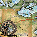 Vermilion Lake Minnesota Map Sherpa Fleece Blanket Double Stitched Edges Cozy Luxury Fluffy Super Soft 430 GSM Polyester Throw Blanket