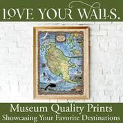 puget sound, Friday Harbor, port townsend, San Juan Island, san juan islands map, island art, northwest art, historic map art, puget sound