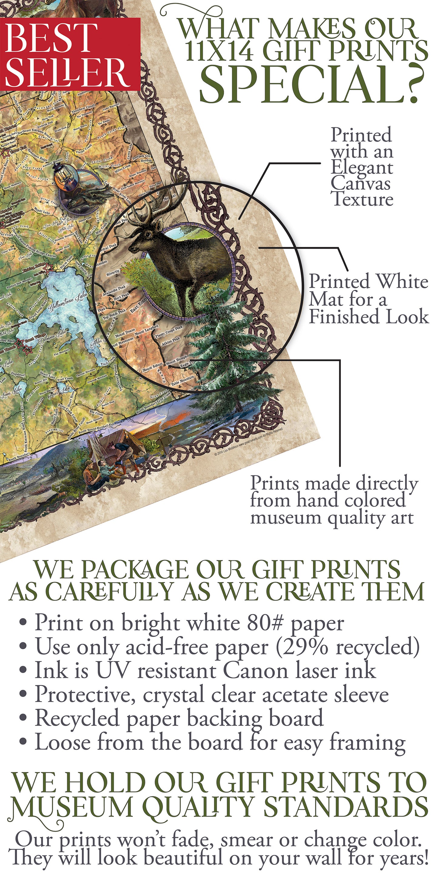 yellowstone, yellowstone map, yellowstone art, national park, hiker gift, wyoming gifts, montana maps, wyoming gifts, buffalo, western map
