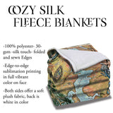 Jacksonville and The St. John's River Florida Map Blanket Double Stitched Edges Luxury Fluffy Super Soft 430 GSM Polyester Throw Blanket