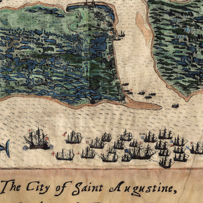 011 Adapted Florida 1847 Featuring St. Augustine 1778 Vintage map,Vintage map art,Florida vintage map,old map,antique maps,map vintage,map a
