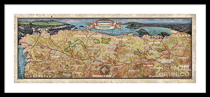 El Camino De Santiago De Compostela Vintage Map Art Poster Print Vintage Style Inspirational Wall Art Poster For Home Decor Office Bedroom Canvas Classroom Decor & Great Gift