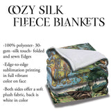 Marco Island Florida Map Blanket Double Stitched Edges Cozy Luxury Fluffy Super Soft 430 GSM Polyester Throw Blanket