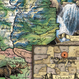 Majestic Np Grand Canyon Teton Yellowstone Map Art Blanket Throw Sherpa Fleece Vintage Blanket For Bed Sofa Couch Gift Travel