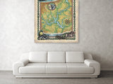 Lake Sinclair, sinclair lake, lake sinclair map, old maps georgia, wall art, sinclair cabin decor, large wall map art, lake gift, lake house