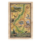 Great River Arts Paradise Valley Digitally Colored Historic Map Reproduction Artwork Wall Art Print Vintage