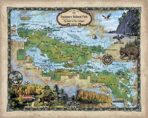 Voyageur Minnesota Historic Map Art Throw Blanket Sherpa Fleece Vintage Warm Blanket For Bed Sofa Couch Winter Travel & Gift