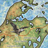 Cross Lake Minnesota Historic Map Art Print Poster Artwork Vintage Style Abstract Wall-Unframed Great Home Decor & Gift