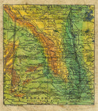 92 North and South Dakota 1906 11x14" vintage historic antique map poster print by Lisa Middleton