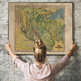 056 Iowa/Wisconsin 1844 vintage historic antique map poster print by Lisa Middleton