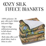 Northern Waukesha Wisconsin Sherpa Fleece Blanket Double Stitched Edges Cozy Luxury Fluffy Super Soft 430 GSM Polyester Throw Blanket