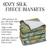 Cisco Lakes Wisconsin Sherpa Fleece Blanket Double Stitched Edges Cozy Luxury Fluffy Super Soft 430 GSM Polyester Throw Blanket