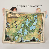 Rice Lake mn Sherpa Fleece Blanket Double Stitched Edges Cozy Luxury Fluffy Super Soft 430 GSM Polyester Throw Blanket