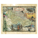 Big Sky Mountain, montana, ski map, montana map, Resort maps, vintage ski map, ski poster, montana poster, skiing gift, skiing gift, ski
