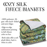 Eagle River Wisconsin Sherpa Fleece Blanket Double Stitched Edges Cozy Luxury Fluffy Super Soft 430 GSM Polyester Throw Blanket