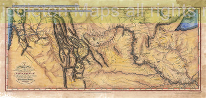212 Lewis and Clark Expedition Map 1804-1806