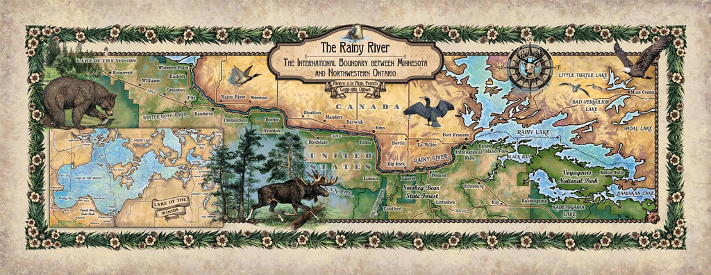 Rainy River, International Border between Minnesota and Ontario, Long version