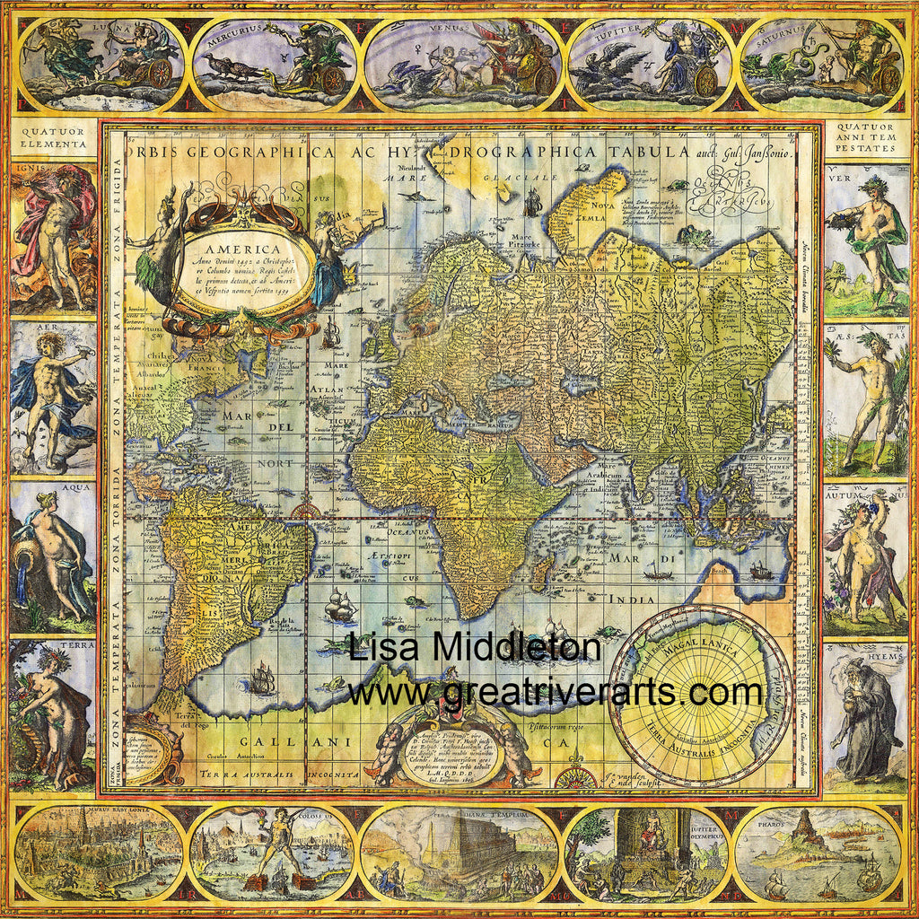 Old World 36x36" Charmeuse silk scarf