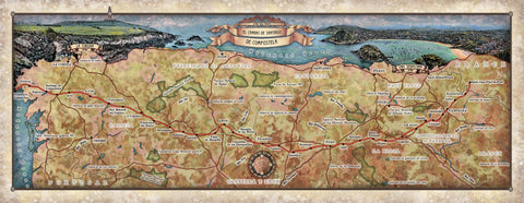 El Camino De Santiago De Compostela Vintage Map Art Poster Print Vintage Style Inspirational Wall Art Poster For Home Decor Office Bedroom Canvas Classroom Decor & Great Gift